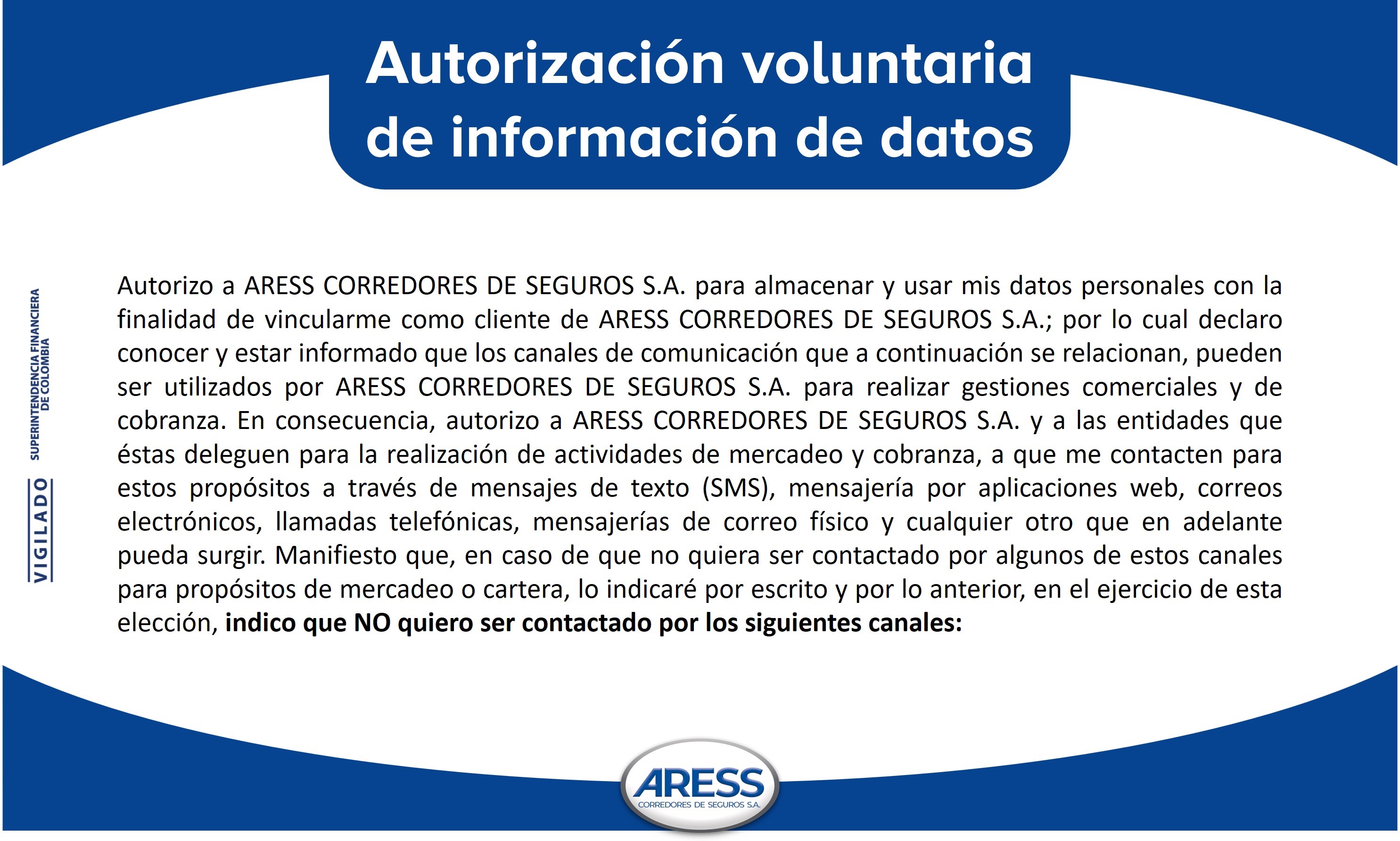 Politica Tratamiento de Datos ARESS